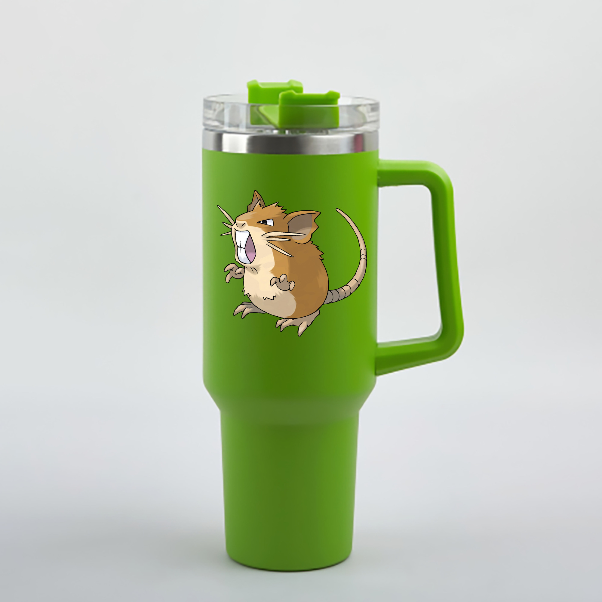 （画像用） ポケットモンスター Pokémon 1200mL車用タンブラー - クリスタルステッカー（プラスチックストロー付き）